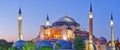 Hagia Sophia during sunset. Istanbul, Turkey