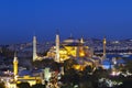 Hagia Sophia at the twilight, in Istanbul, Turkey