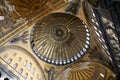 The Dome of the Hagia Sophia with the Seraphim Mosaic - Istanbul, Turkey Royalty Free Stock Photo