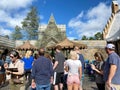 The Hagrid`s Magical Creatures Ride in the Wizarding World of Harry Potte Royalty Free Stock Photo