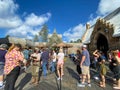 The Hagrid`s Magical Creatures Ride in the Wizarding World of Harry Potte Royalty Free Stock Photo