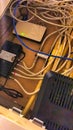 Router switches and cables of a home internet network
