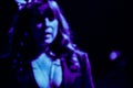 Blurry silhouette stage portrait of dutch singer trijntje oosterhuis