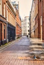 Back alley of historic dutch town street