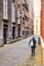 Back alley of historic dutch town street