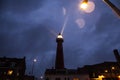 HAGUE, NETHERLANDS - OCTOBER 18: Hoge vuurtoren van IJmuiden Lighthouse. IJmuiden, The Hague, Netherlands Royalty Free Stock Photo