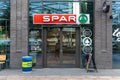 Entrance of the SPAR supermarket, a Dutch multinational franchise