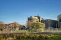 The Hague, November 8 2020. The Hague, The Netherlands. Old factory in the city center, on a sunny autumn day. The Netherlands Royalty Free Stock Photo