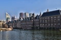 The Hague`s Binnenhof or Inner Court with the Hofvijver or Court Pond Royalty Free Stock Photo