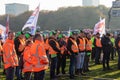 The Hague, South Holland/ The Netherlands - Oktober 30 2019, Builders protest against regulations of Nitrogen emissions and PFAS