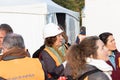 The Hague, South Holland/ The Netherlands - Oktober 30 2019, Builders protest against regulations of Nitrogen emissions and PFAS