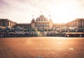 Scheveningen Beach, Grand Hotel AmrÃÂ¢th, Kurhaus with restaurants right on the beach Royalty Free Stock Photo