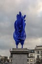 Back view of Hahn/Cock on the fourth plinth on Trafalgar Square