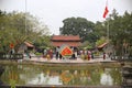 Hai Duong, Vietnam - 24 Jan 2023: View of Bia pagoda - a place to worship the famous physican Tue Tinh in Cam Giang District, Hai