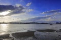 Haicang bridge sunset Royalty Free Stock Photo