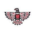 Haida indian eagle vector Royalty Free Stock Photo