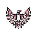 Haida indian raven vector