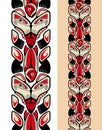 Haida style seamless pattern Royalty Free Stock Photo