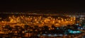 Haifa bay and port at night