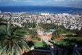Haifa city, view of the Bahai gardens
