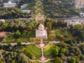 Aerial view of Bahai Garden and Bahai Temple in Haifa, Israel Royalty Free Stock Photo