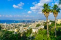 Downtown, Harbor, Hadar, Bahai shrine and the bay, in Haifa