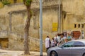 Street scene in Geula, Hadar HaCarmel, in Haifa Royalty Free Stock Photo