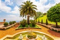 Gorgeous colorful gardens. Haifa, Israel.