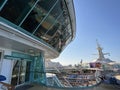 Upper deck of a Cruise ship Rhapsody of the Seas