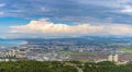 The Haifa metropolitan area Aerial View, Industrial Zone of Haifa, Israel Royalty Free Stock Photo