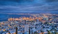 Haifa at night Royalty Free Stock Photo