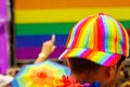 Haifa 2019 Pride Parade - Colorful hat