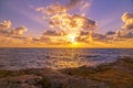 Haifa sunset scene Royalty Free Stock Photo