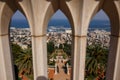 Bahai suspended gardens seen from above, Haifa.