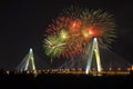 Haikou city centenary bridge Royalty Free Stock Photo