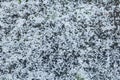 Hail after an ice storm on the street Royalty Free Stock Photo