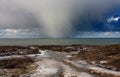 Hail storm clouds Royalty Free Stock Photo