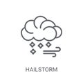 Hailstorm icon. Trendy Hailstorm logo concept on white backgroun