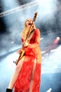 Haim band, performance at Heineken Primavera Sound 2014 Royalty Free Stock Photo