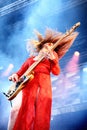 Haim (band), performance at Heineken Primavera Sound 2014 Festival Royalty Free Stock Photo