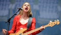 Haim (band), performance at Heineken Primavera Sound 2014 Festival Royalty Free Stock Photo