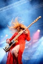 Haim (band), performance at Heineken Primavera Sound 2014 Festival (PS14) Royalty Free Stock Photo