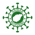 Hainan Reopening Stamp.