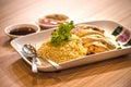 Hainanese chicken rice Royalty Free Stock Photo