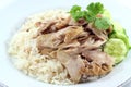 Hainanese chicken rice Royalty Free Stock Photo
