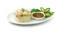 Hainanese Chicken Rice Steamed Thai Food