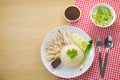 Hainanese chicken rice Royalty Free Stock Photo