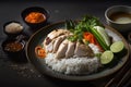 Hainanese chicken rice is very popular among Asians