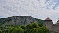 Hainburg fortification tower and Braunsberg mountain, Austria