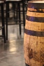 Repurposed Vintage Whiskey Barrel